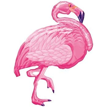 350x350 xl pink flamingo super shape mylar foil balloon