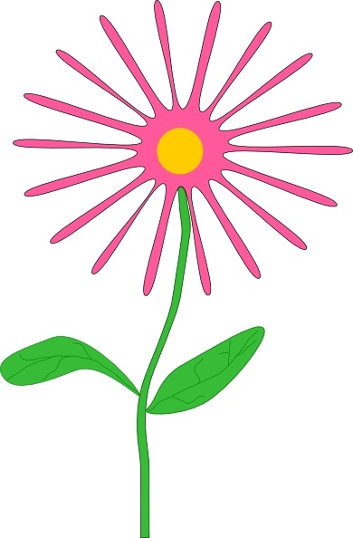 390x594 Jenni Whimsical Pink Flower Clip Art Free Vector In Open Office