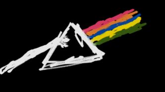 333x187 Pink Floyd Dark Side Of The Moon Black Triangle Drawing Wallpaper