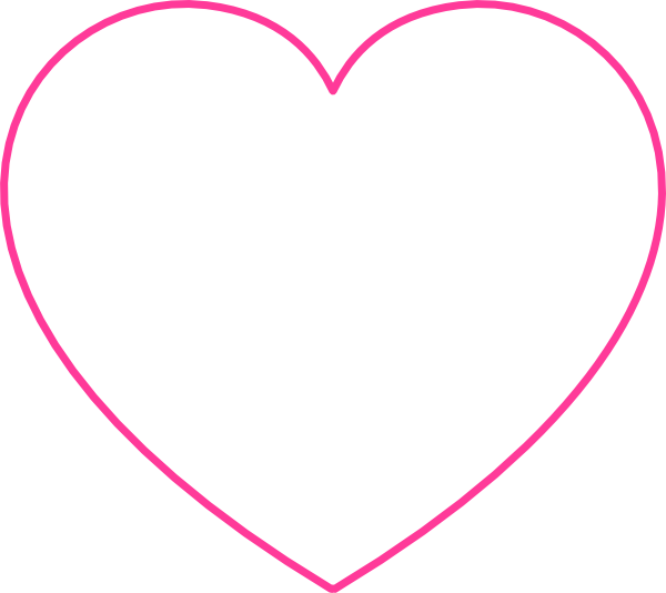 600x534 Pink Blank Heart Clip Art