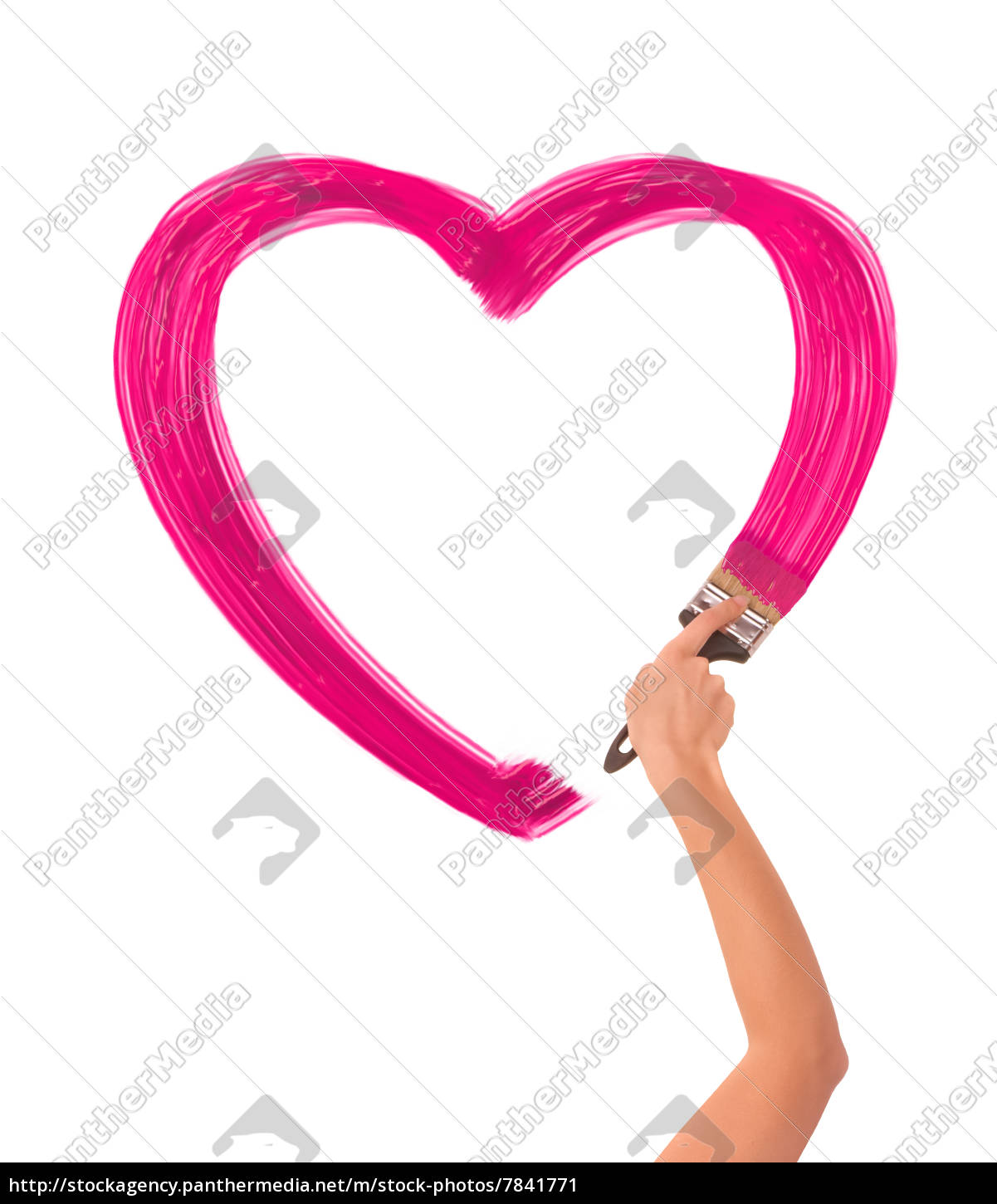 1201x1450 Drawing Heart On The Wall As A Symbol Of Love