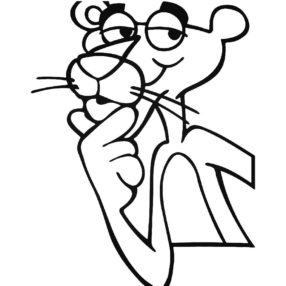1000x1000 Pink Panther Vinyl Decal Sticker