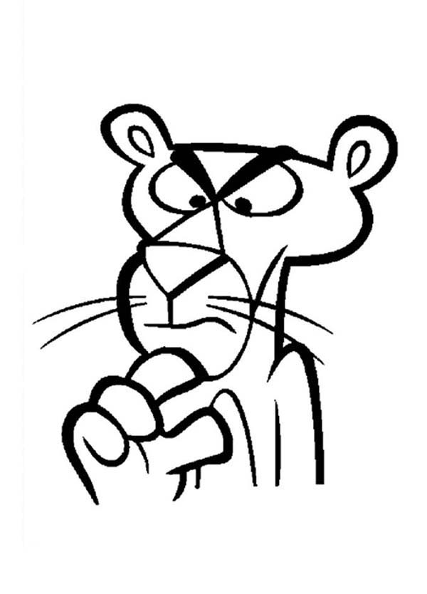 600x834 Pink Panther Solving Complicated Case Coloring Pages Bulk Color