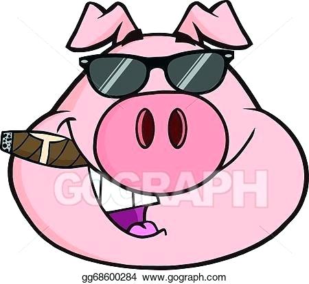 450x414 pig head drawing businessman pig head simple pig head drawing