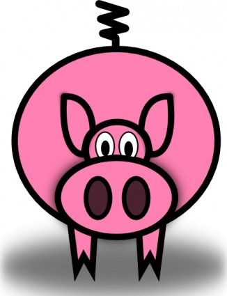 326x425 Pink Pig Clip Art Free Vector In Open Office Drawing
