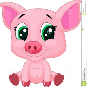 336x336 Simple Cartoon Pig Drawing Easy Step Small Peppa Baby Carmi Chaelinn