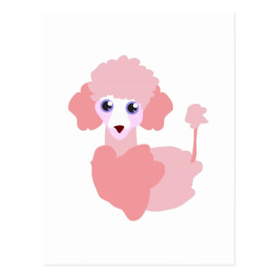 307x307 Pink Poodle Postcards Zazzle