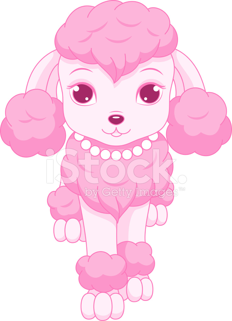 739x1024 Pink Poodle Stock Vector