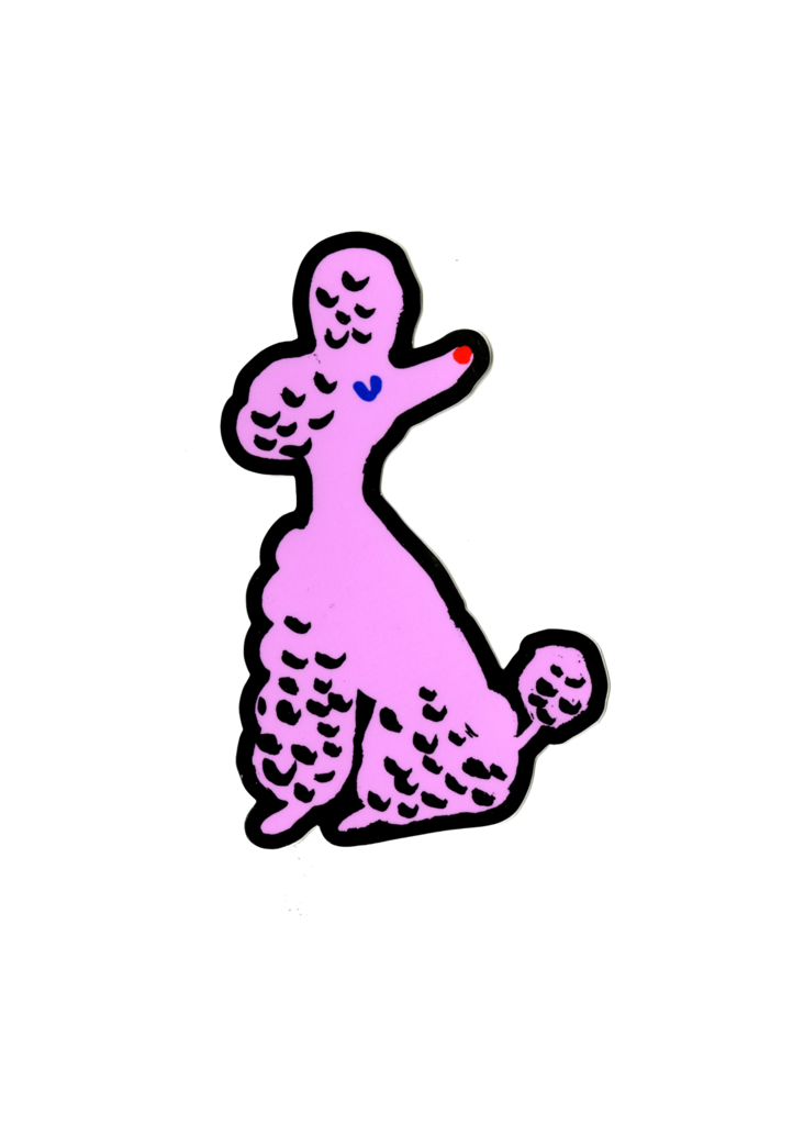 732x1024 Poodle Sticker Gentle Thrills
