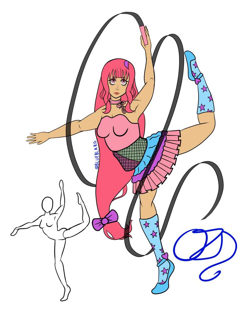 800x1024 Pink Ribbon Dancer Amino