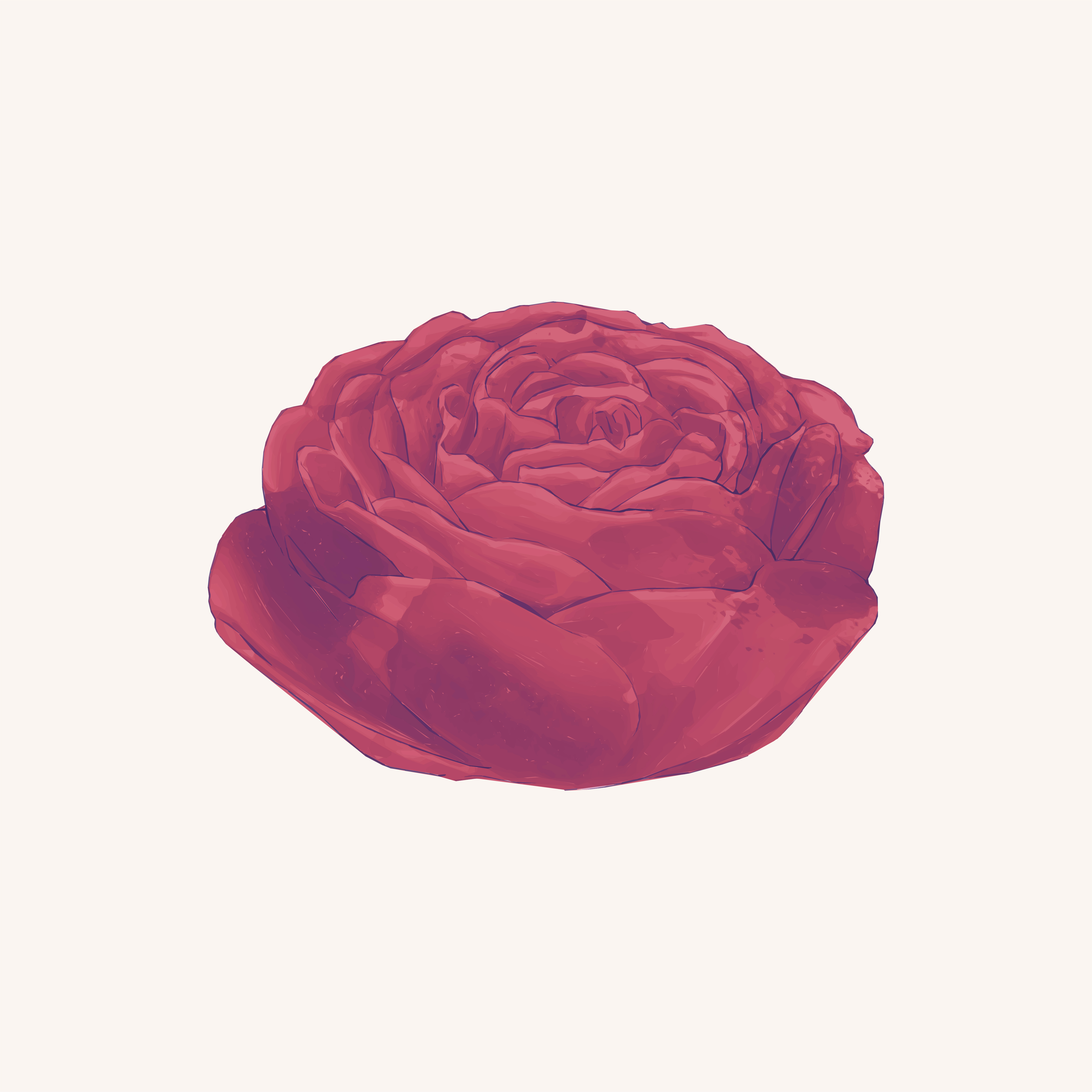 4676x4676 Illustration Of Drawing Red Rose Flower