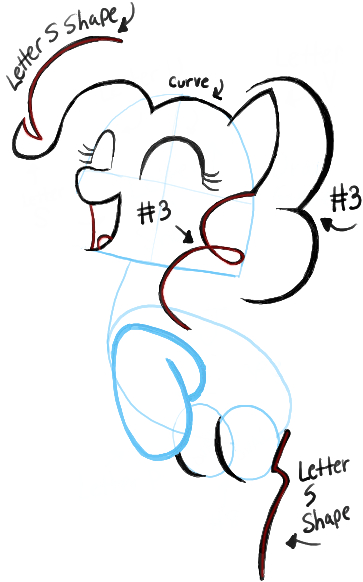 363x582 How To Draw A Happy Pinkie Pie From My Little Pony With Easy Steps