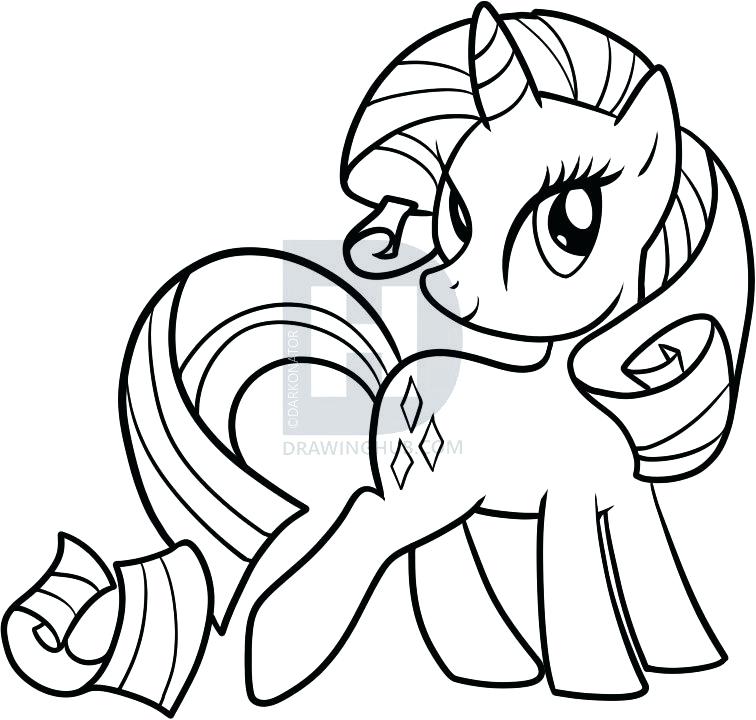 756x720 My Little Pony To Draw How To Draw Pinkie Pie Pony Drawing Colour