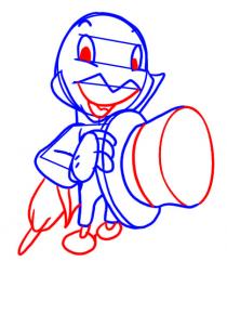 210x302 Draw Jiminy Cricket, Step