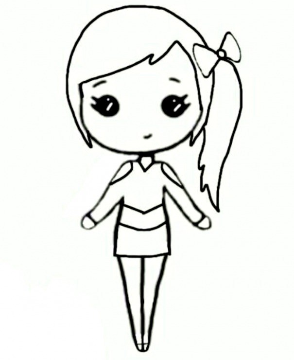 605x740 Blank Chibi Templates Drawings And Girl