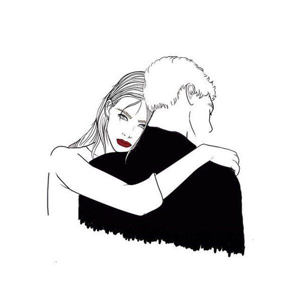 604x604 Drawing Outlines Modern Girl For Free Download