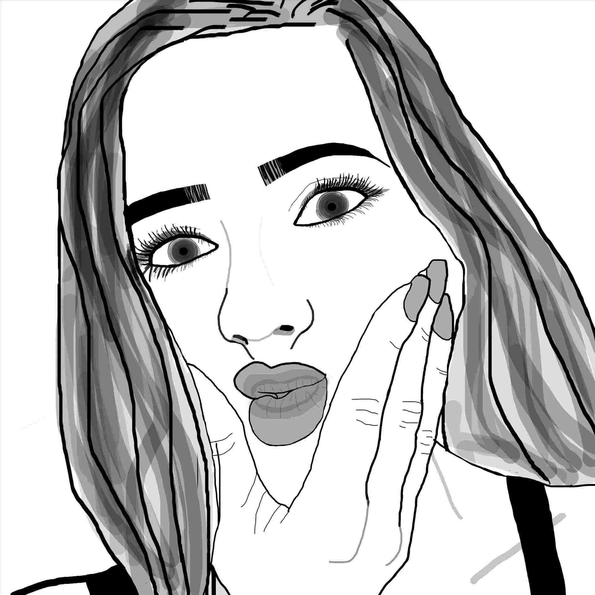 1899x1899 Bad Hair Female Hipster Girl Drawing Anime Character