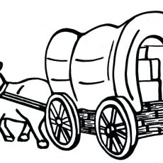 Pioneer Wagon Drawing | Free download on ClipArtMag