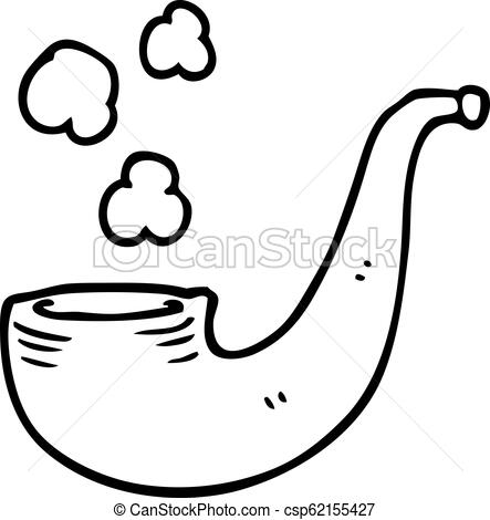 443x470 Line Drawing Cartoon Smoking Pipe