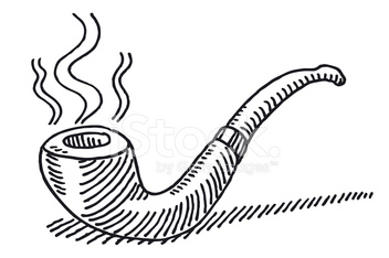 352x234 Smoking Tobacco Pipe Drawing Stock Photos