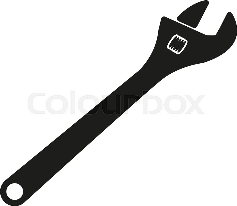 800x696 The Adjustable Wrench Icon Adjustable Stock Vector Colourbox