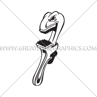 385x385 angry pipe wrench production ready artwork for t shirt printing