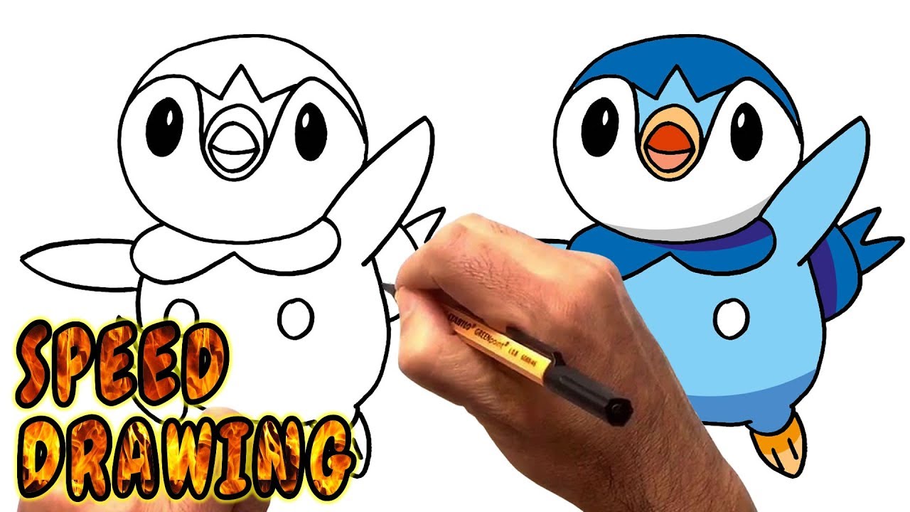 1280x720 how to draw piplup from pokemon