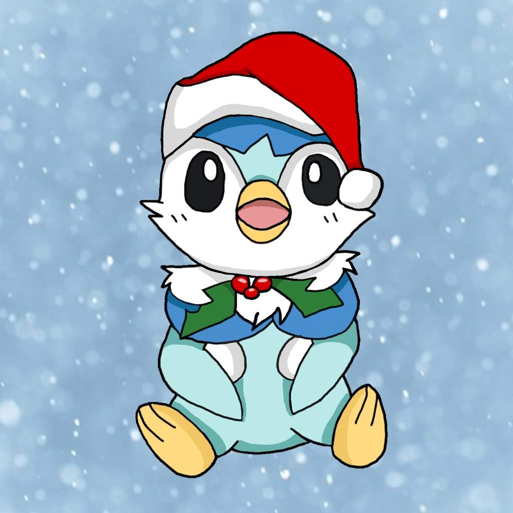 1024x1024 christmas piplup drawing