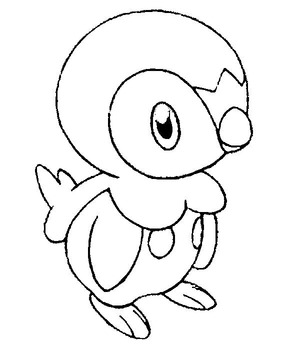 600x698 piplup blue pokey party drawings, coloring pages