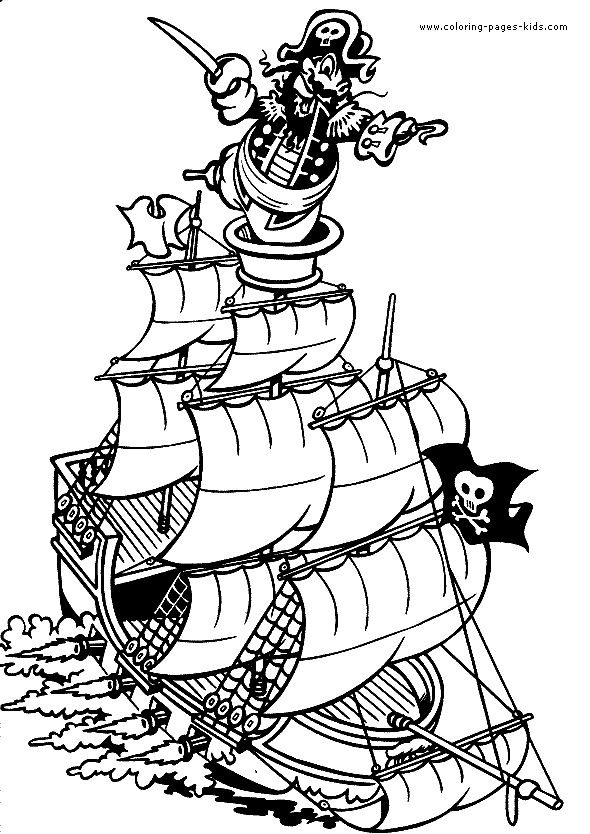 Pirate Boat Drawing