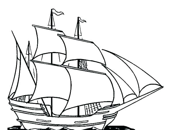 600x453 Coloring Pages Ships Pirate Boat