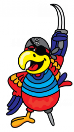 150x266 How To Draw Captain's Pirate Parrot, Cartoons Pirates Cartoon