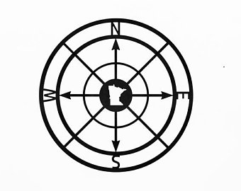 340x270 Compass Decor Etsy