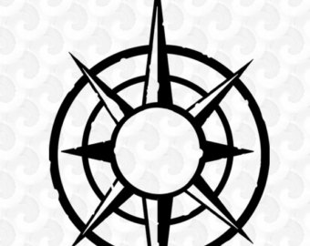 340x270 Vintagw Map Compass Clipart