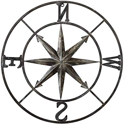 400x395 midwest cbk galvanized metal compass on pulley wall