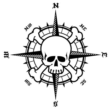 Pirate Compass Drawing | Free download on ClipArtMag