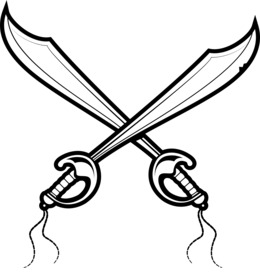260x280 Sword, Pirate, Drawing, Transparent Png Image Clipart Free Download