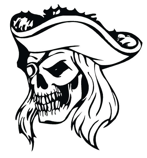 594x638 How To Draw A Pirate Skull Step