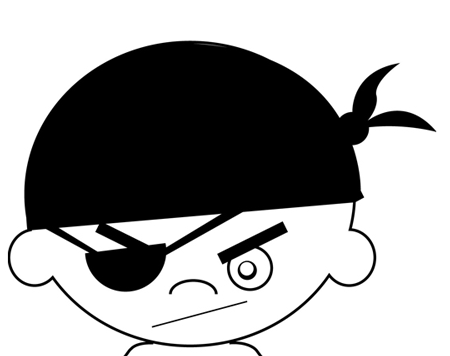 450x356 How To Draw Cartoon Pirates In Easy Steps Drawing Tutorial