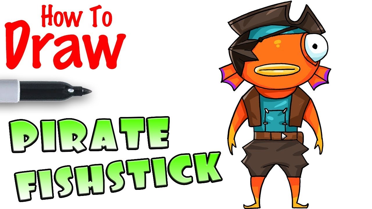 1280x720 How To Draw Pirate Fishstick Fortnite