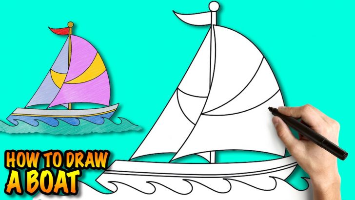 728x410 Speed Boat Drawing Easy Ferry Pirate Sinking Navy Iydunetwork