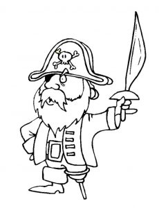 230x300 Unique Pirate Colouring