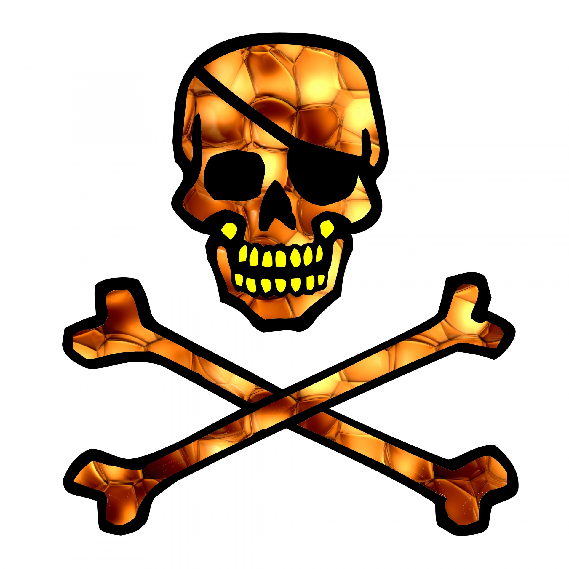 1920x1920 amber, skull, bones, eye, patch