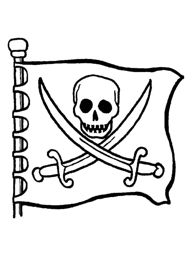 Pirate Flag Drawing