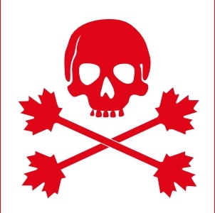 302x300 Pirate Flag Of Canada Clip Art Free Vector In Open Office Drawing
