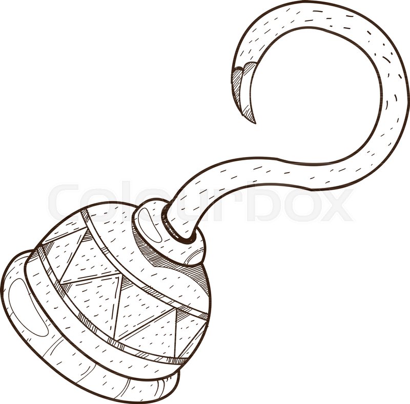 800x789 Hook Arm Clipart On The Pirate Theme Stock Vector Colourbox