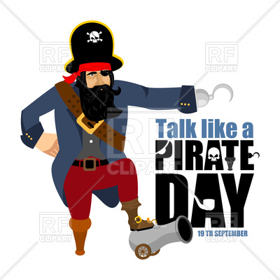 400x400 International Talk Like A Pirate Day Pirate Hook And Cannon