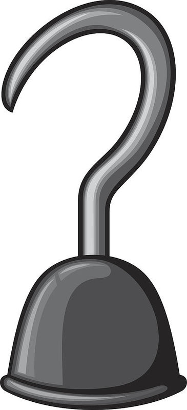 365x799 Pirate Hook Art Print