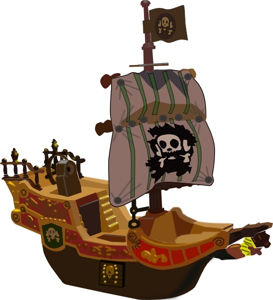 546x599 Pirate Ship Clip Art Free Vector In Open Office Drawing