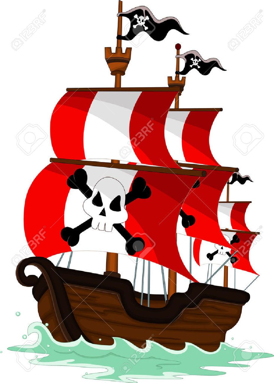 929x1300 Sunken Pirate Ship Clipart